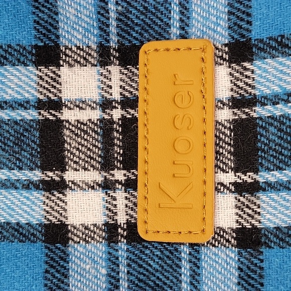 Reversible Black and Blue Plaid Dog Coat NWT - Picture 16 of 16
